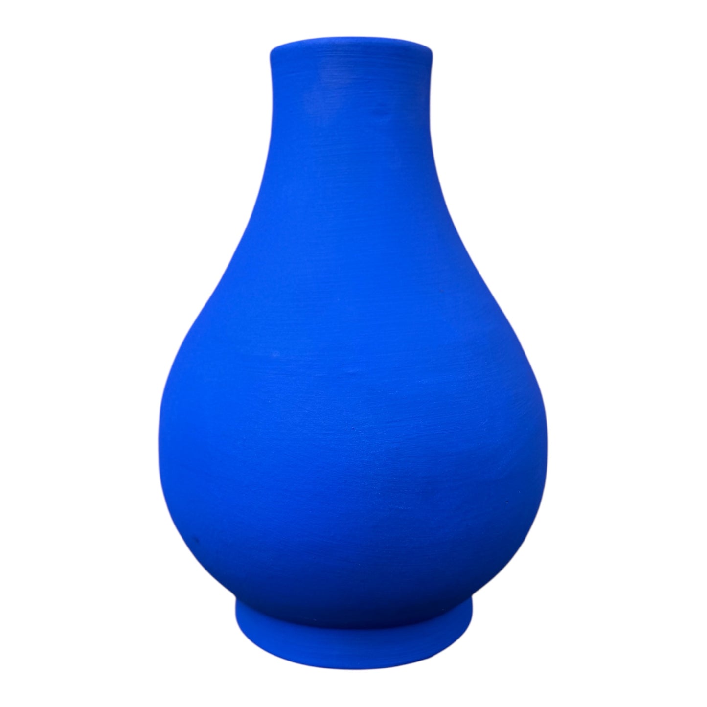 Cobalt Vase with Seasonal Flower Arrangement