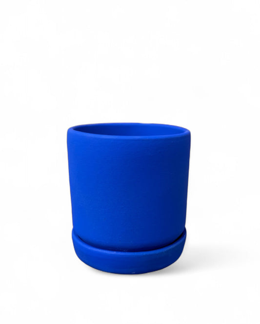 Cobalt 4" Cylinder Pot