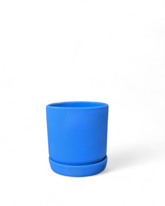 Cerulean 4" Cylinder Pot
