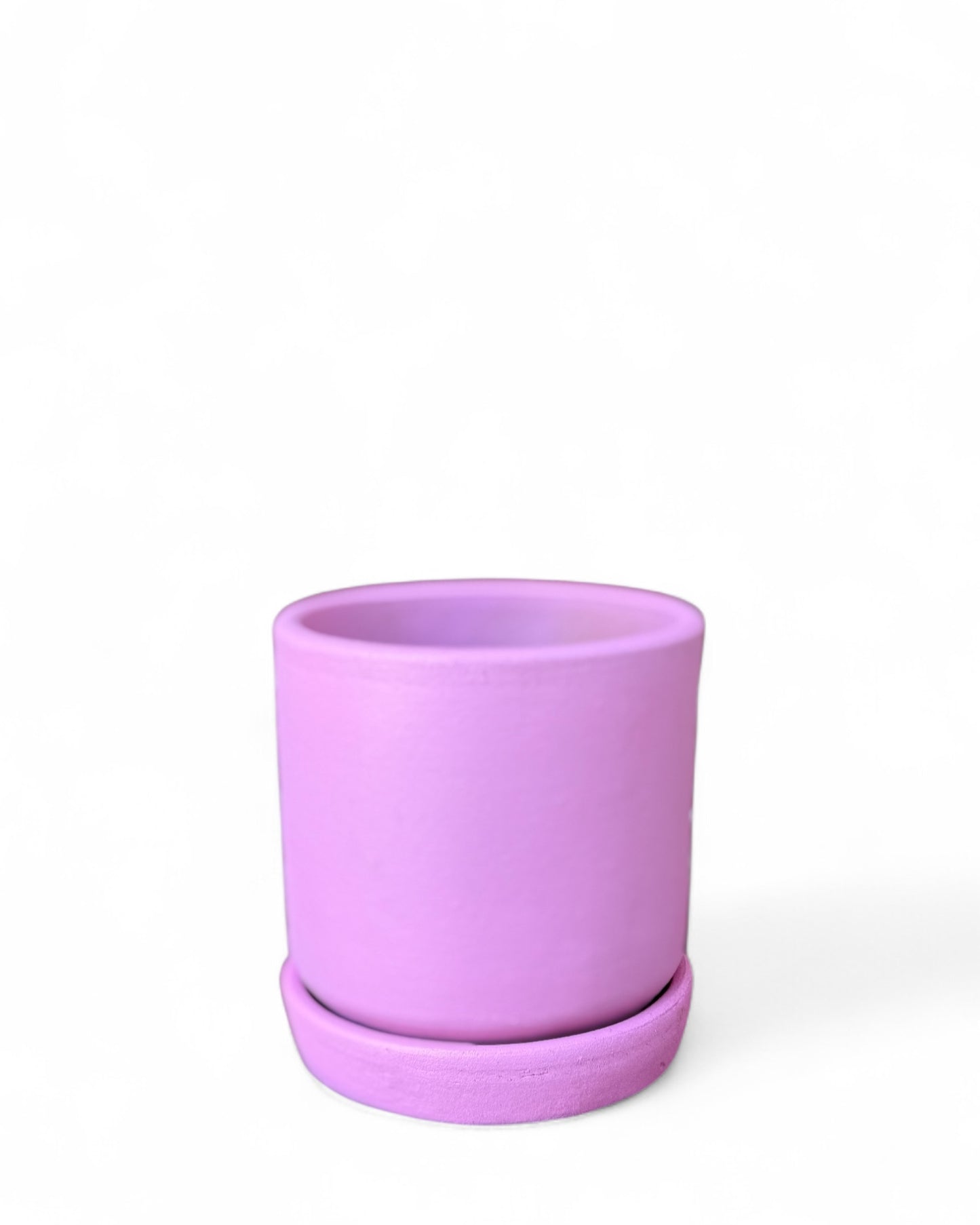 Pink 4” Cylinder Pot
